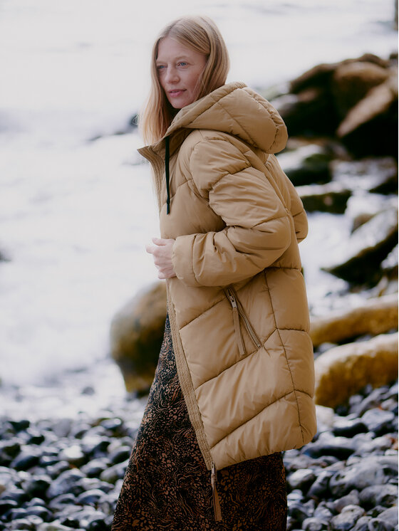 b.young b.young Giubbotto invernale 20813368 Beige Regular Fit