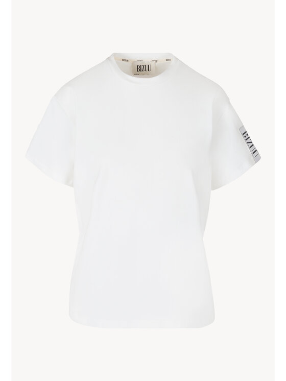 BIZUU BIZUU T-Shirt TISHAM Biały Standard Fit