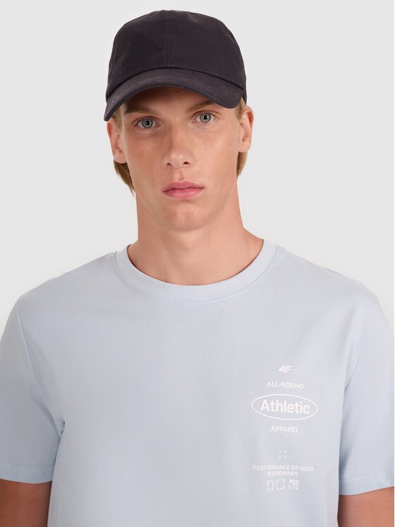 4F 4F T-Shirt 4FRSS25TTSHM2688-34S Μπλε Regular Fit