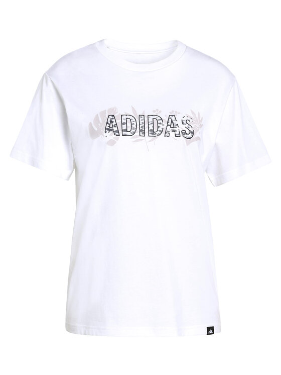 adidas adidas T-Shirt Animal Graphic KB7146 Biały Regular Fit