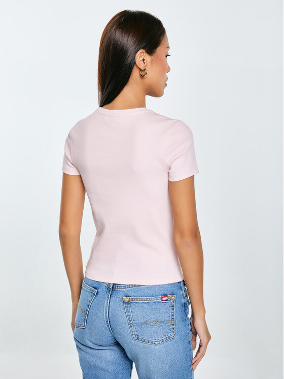 BIG STAR BIG STAR T-Shirt CLARSA Różowy Slim Fit