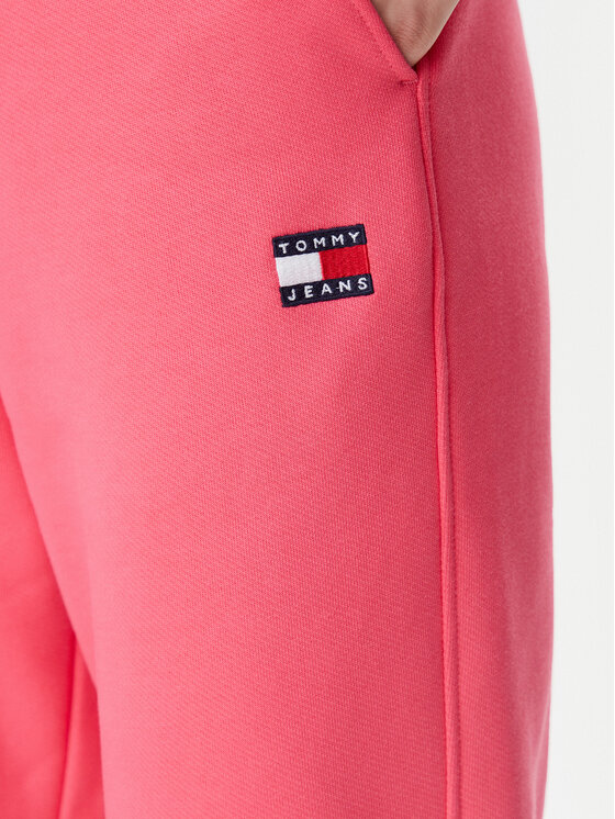 Tommy Jeans Tommy Jeans Спортивні штани Badge DW0DW20679 Рожевий Regular Fit