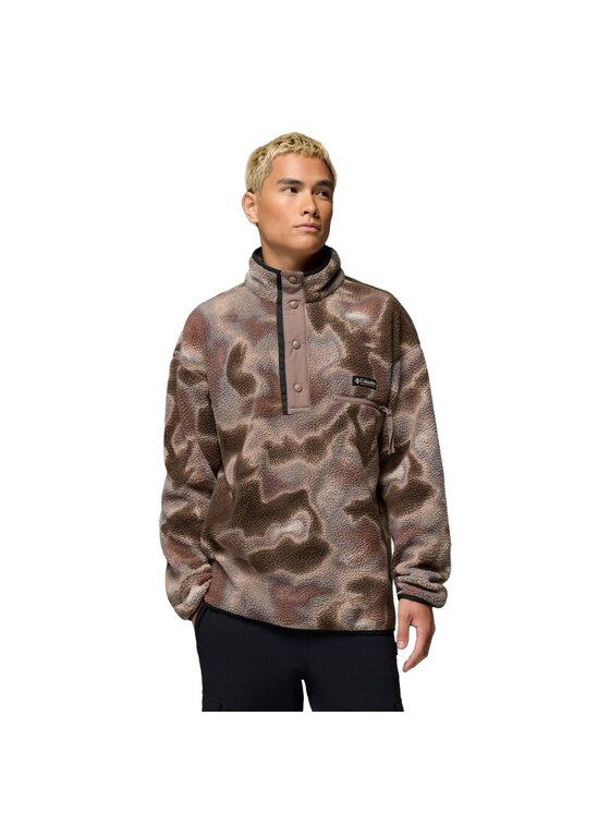 Columbia Columbia Polar Helvetia™ II Printed Half Snap Fleece Brązowy Regular Fit