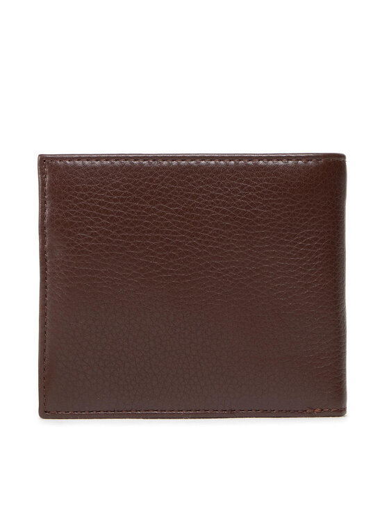 Portafoglio trifold Montreal in pelle marrone con schermatura RFID | Disponibile! | Lucleon