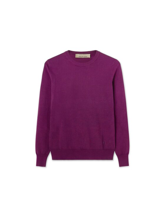 Trussardi Trussardi Sweter M7356001241N093 Fioletowy Regular Fit