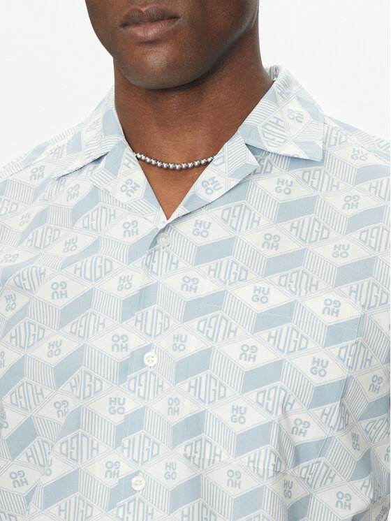 HUGO HUGO Сорочка Ellino 50539705 Блакитний Regular Fit