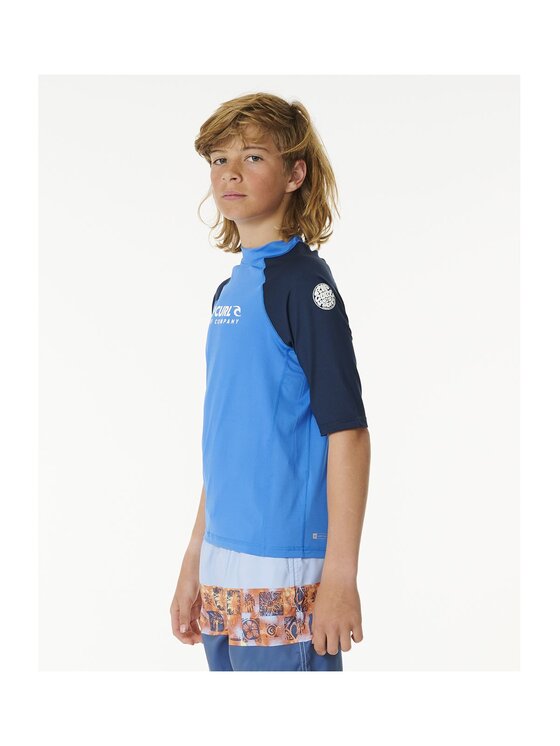 Rip Curl Rip Curl Koszulka do pływania Shock Upf S/S-Boy Niebieski