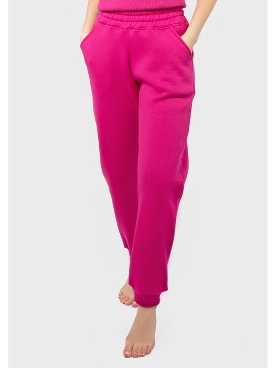 DKaren Sport DKaren Sport Spodnie materiałowe DK-K-P3 Różowy Classic Fit