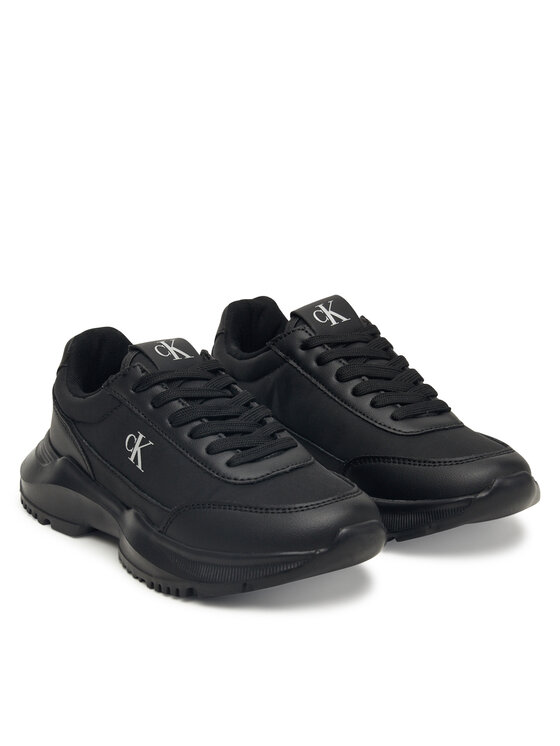 Calvin Klein Calvin Klein Sneakersy Low Cut Lace Up Sneaker V3A9-83105-1695 D Čierna