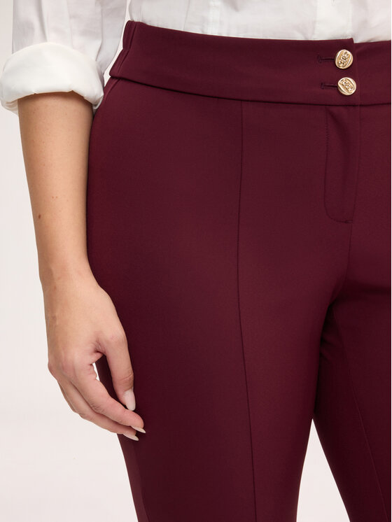 Fiorella Rubino Fiorella Rubino Pantaloni di tessuto P079T005482N036 Bordeaux Regular Fit