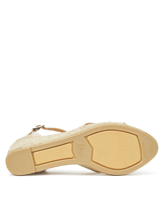 Castañer Castañer Espadryle Bruna/6/001 025533 Beżowy