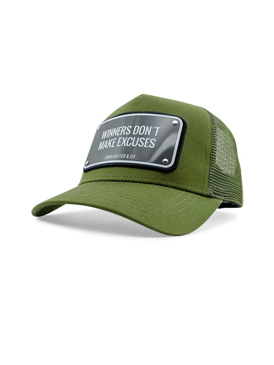 John Hatter & Co John Hatter & Co Czapka z daszkiem Winners Don't Make Excuses Zielony