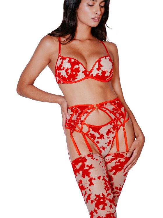 Perilla Perilla Stringi Harlow Straps Red Czerwony