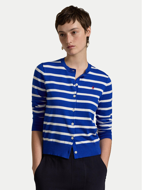 Damski Kardigan Polo Ralph Lauren, Rozmiar S, Niebieski, 211891885006