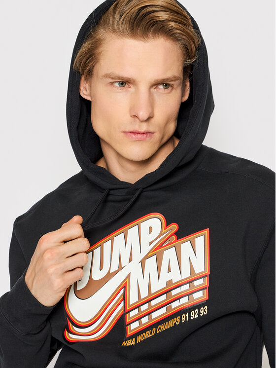 Nike Bluza Jordan Jumpman DC9604 Czarny Relaxed Fit