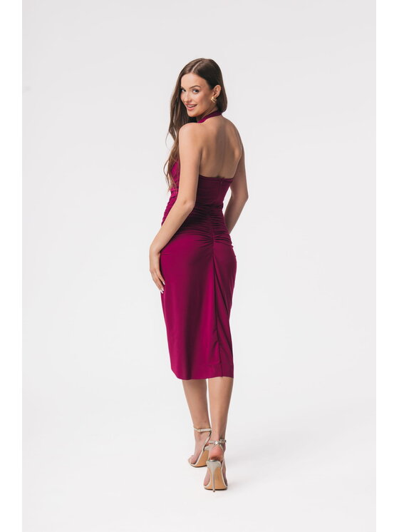 Aurora Aurora Koktejlové šaty Layla fuksja Fialová Feminine Fit