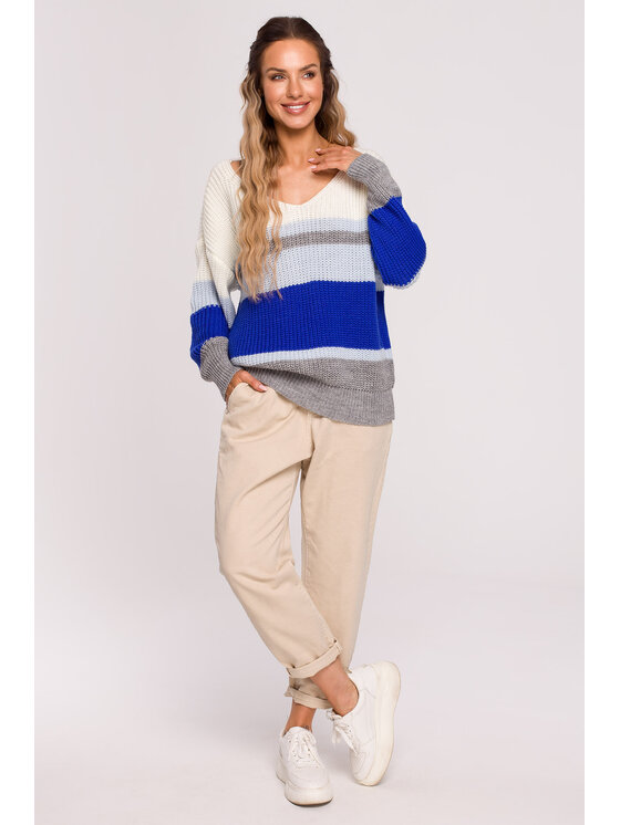 Made of Emotion Made of Emotion Sweter M686 Niebieski