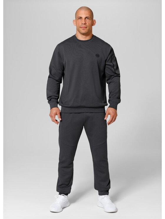 PITBULL PITBULL Bluza Explorer Szary Regular Fit