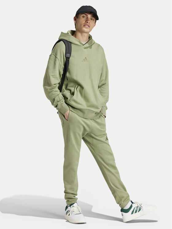 adidas adidas Majica dugih rukava ALL SZN French Terry IY4156 Zelena Loose Fit