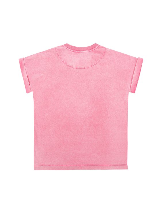 MissDenim MissDenim T-Shirt Oversize Washed Tee Różowy Oversize