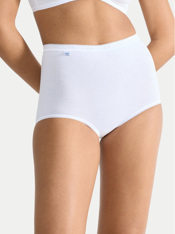 Sloggi Sloggi Mutande classiche a vita alta Basic 10007656 Bianco