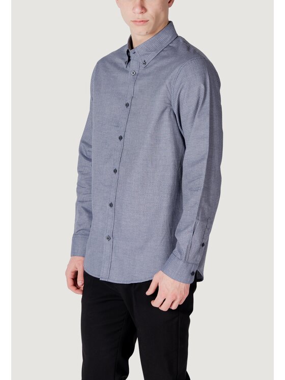 Armani Exchange Armani Exchange Camicia XM000442 AF13080 Blu To Fit