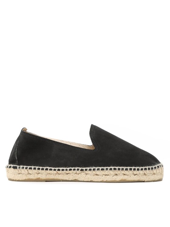 Manebi Espadrile Flat Espadrilles K 1.0 C0 Crna