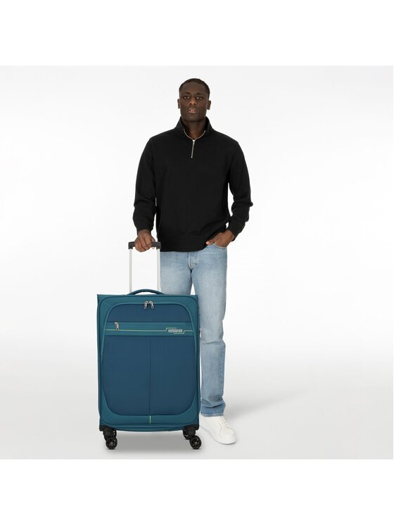 American Tourister American Tourister Walizka średnia 303572 Turkusowy