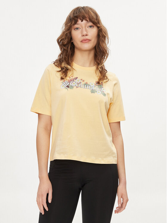 Columbia Columbia Tričko North Cascades™ 1992085 Žltá Relaxed Fit