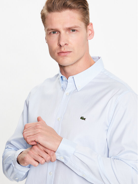 Lacoste Lacoste Πουκάμισο CH2933 Γαλάζιο Regular Fit