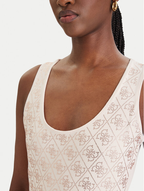 Guess Guess Top W6GP10 K2932 Beige Regular Fit