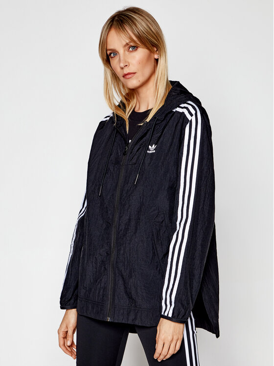 adidas adidas Jakna protiv vjetra Windbreaker GN2780 Crna Loose Fit