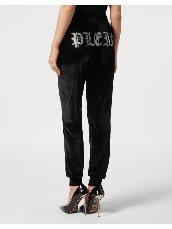 PHILIPP PLEIN PHILIPP PLEIN Joggers kalhoty 9625 Černá Regular Fit