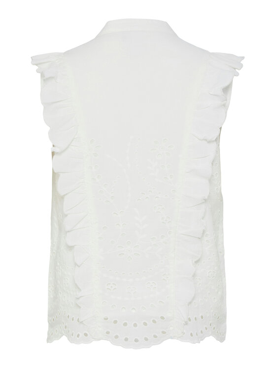 YAS YAS Μπλουζάκι Luma 26036259 Λευκό Regular Fit