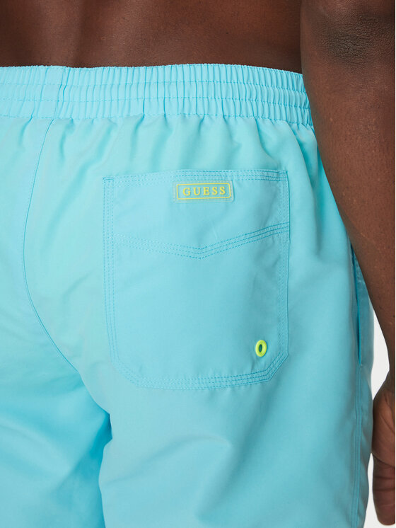 Guess Guess Pantaloncini da bagno F4GT03 WG282 Celeste Regular Fit