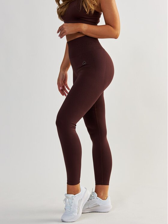 BeShaped BeShaped Legginsy Modelujące Body Boost Brązowy Shaping Fit