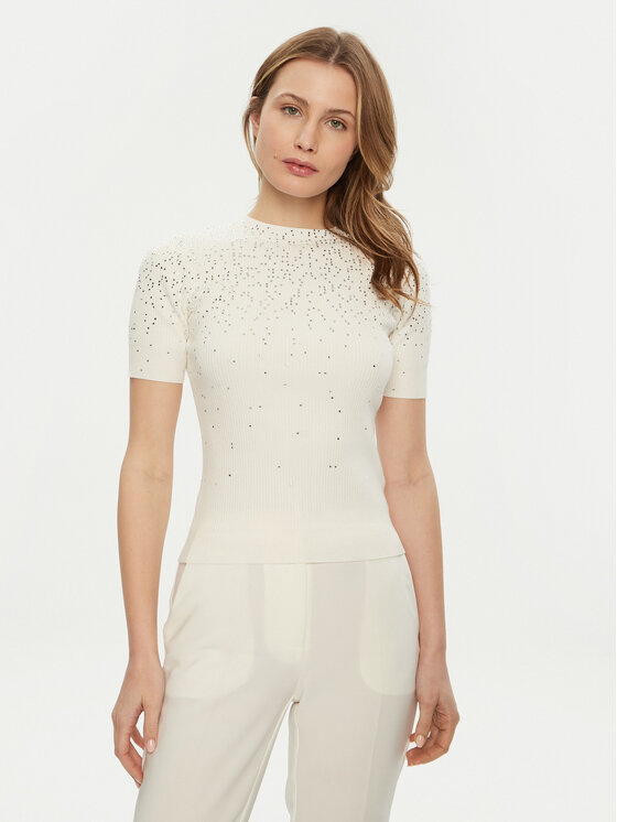 Marciano Guess Marciano Guess Светр 5RGR14 5821Z Écru Slim Fit