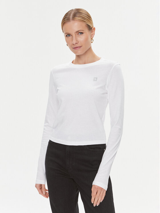 Calvin Klein Jeans Calvin Klein Jeans Μπλουζάκι Embro Badge J20J222884 Λευκό Regular Fit