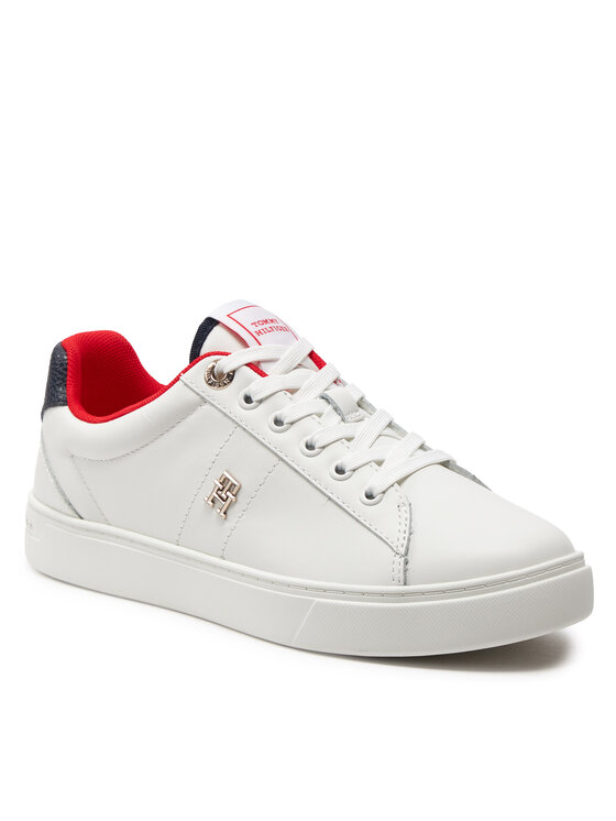 Tommy Hilfiger Tommy Hilfiger Laisvalaikio batai Essential Elevated Court Sneaker FW0FW07685 Écru