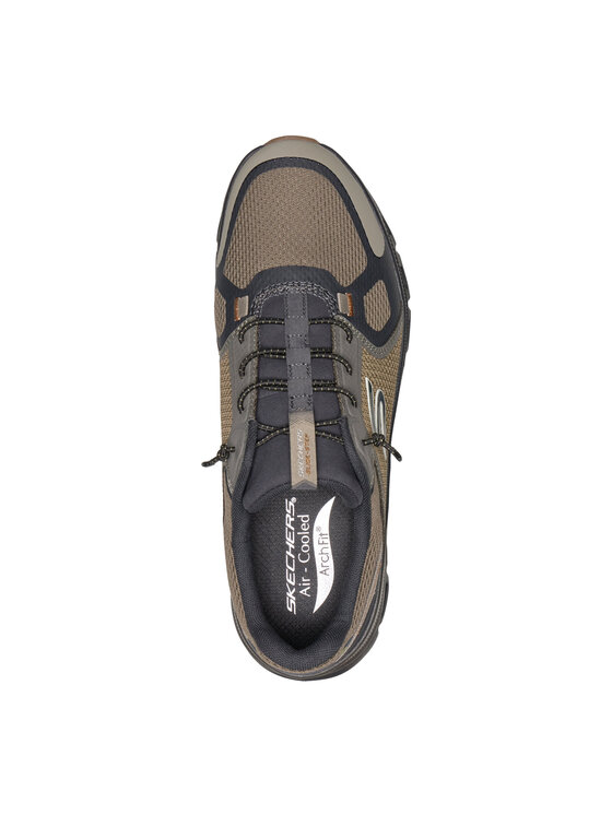 Skechers Skechers Sneakersy 233113-OLBK Zielony ciemny