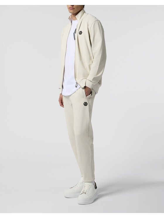 PHILIPP PLEIN PHILIPP PLEIN Spodnie dresowe 24547 Beżowy Jogger Fit