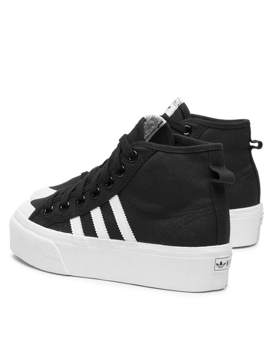 adidas adidas Sneakersy Nizza Platform Mid W FY2783 Czarny