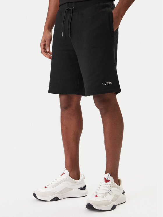 Guess Guess Športové kraťasy Z6RD06 KAIJ1 Čierna Regular Fit