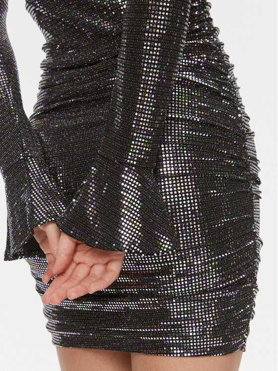 Guess Guess Kokteilinė suknelė Britney W4RK42 KBJG0 Pilka Slim Fit