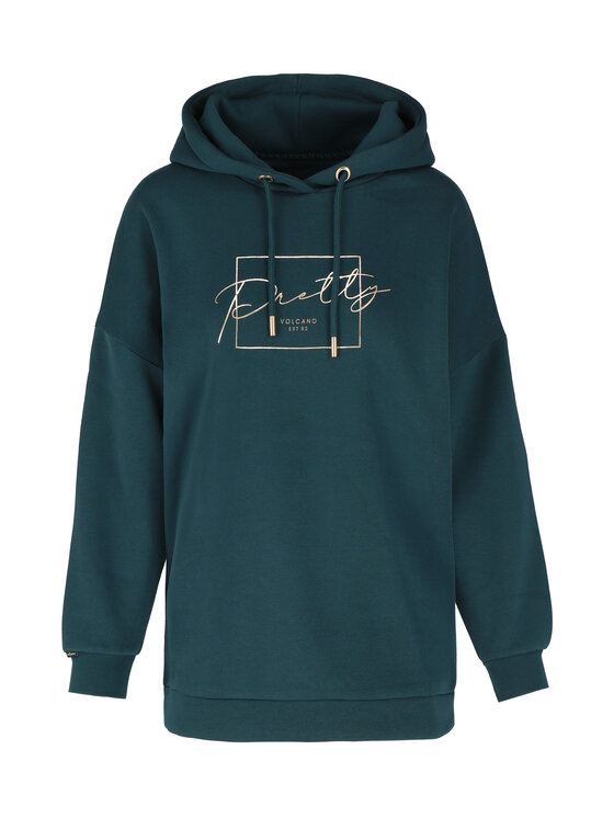 Volcano Volcano Bluza B-FUNDY Turkusowy Regular Fit