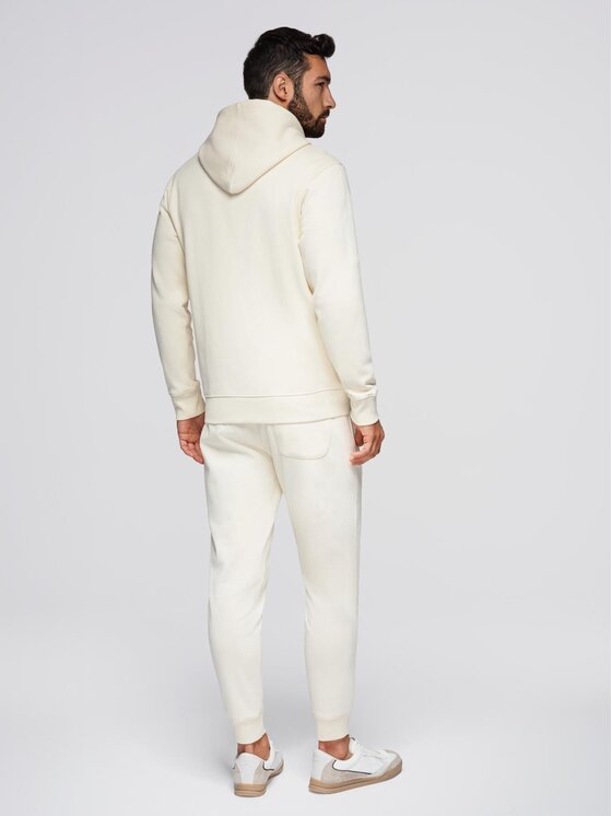 Ombre Ombre Komplet dresowy Z119 Écru Regular Fit