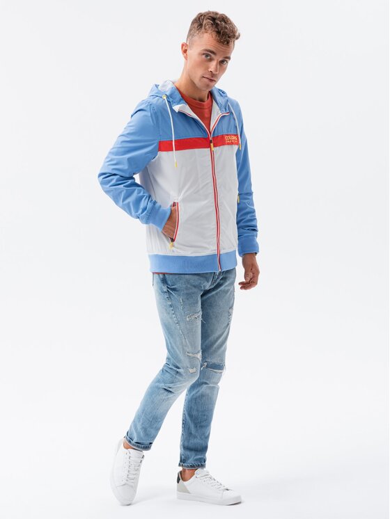 Ombre Ombre Bunda pro přechodné období C438 Modrá Regular Fit