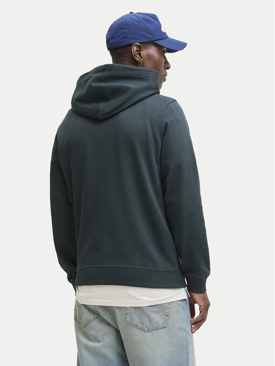Jack & Jones Jack & Jones Mikina Norrebro 12282861 Tmavo zelená Relaxed Fit