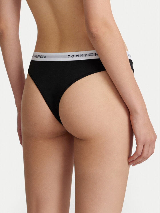 Tommy Hilfiger Tommy Hilfiger Stringi UW0UW05875 Czarny