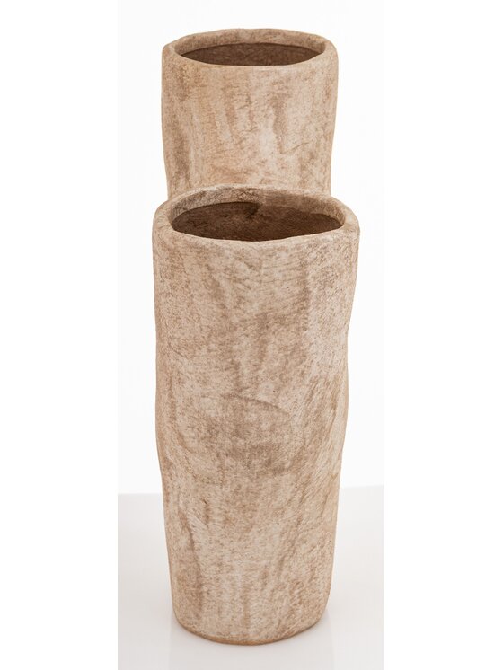 MIAhome MIAhome Wazon ceramiczny 34,5x31x11 cm CAXITTA igrek Brązowy
